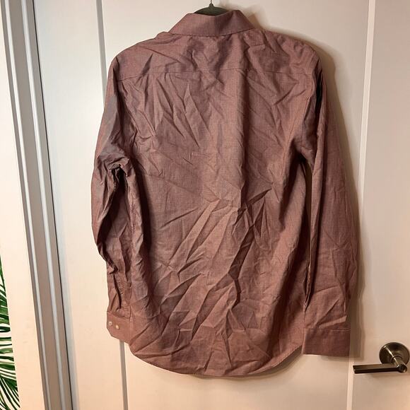 Banana Republic Brown Standard Fit Non-Iron Button-Down Shirt Size Small - Picture 2 of 8